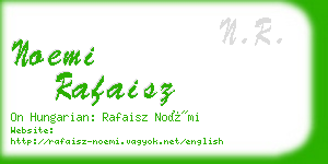 noemi rafaisz business card